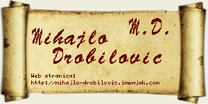 Mihajlo Drobilović vizit kartica